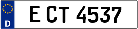Trailer License Plate